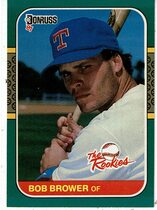 1987 Donruss Rookies #49 Bob Brower