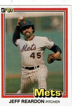 1981 Donruss Base Set #156 Jeff Reardon