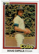 1981 Donruss Base Set #587 Doug Capilla