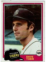 1981 Topps Base Set #102 Dave Tobik