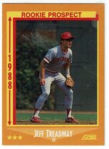 1988 Score Base Set #646 Jeff Treadway