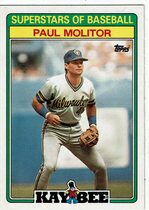 1988 Topps Kay-Bee Superstars of Baseball #19 Paul Molitor