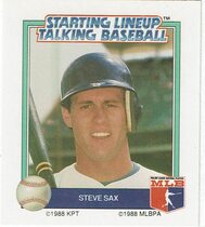 1988 Kenner Starting Lineup Talking Baseball #NNO Steve Sax