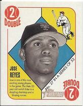 2005 Bowman Heritage 51 Topps Heritage Blue Backs #27 Jose Reyes