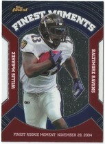 2007 Finest Moments #VFM-WM Willis Mcgahee