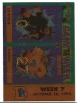 1995 Pro Line Game of the Week Prizes Foil #2 Jeff Hostetler|John Elway