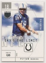 2003 Skybox LE Sky's the Limit #4 Peyton Manning