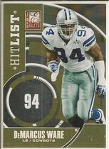 2011 Donruss Elite Hit List Gold #8 Demarcus Ware