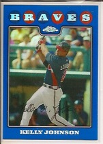 2008 Topps Chrome Blue Refractors #158 Kelly Johnson