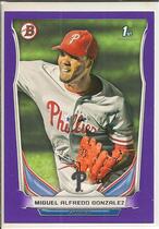 2014 Bowman Prospects Purple #BP105 Miguel Alfredo Gonzalez