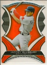 2012 Topps Chrome Dynamic Die Cuts #DD-JE Jacoby Ellsbury