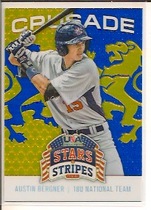 2015 Panini USA Stars and Stripes Crusade Blue #8 Austin Bergner