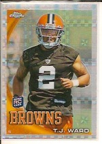 2010 Topps Chrome Xfractors #C149 T.J. Ward