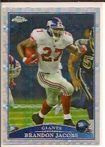 2009 Topps Chrome Xfractors #TC68 Brandon Jacobs