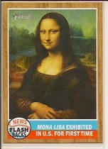2011 Topps Heritage News Flashbacks #NF-3 Mona Lisa Exhibited In U.S. For Fir