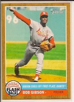 2011 Topps Heritage Baseball Flashbacks #BF-10 Bob Gibson