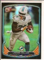 2014 Bowman Black Rainbow Foil Refractor #58 Lamar Miller