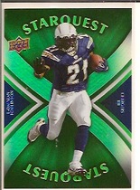 2008 Upper Deck Star Quest Rainbow Green #SQ19 LaDainian Tomlinson