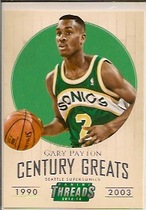 2014 Panini Threads Century Greats #16 Gary Payton