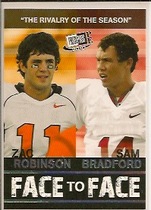 2010 Press Pass Portrait Edition Face To Face #FF11 Sam Bradford|Zac Robinson