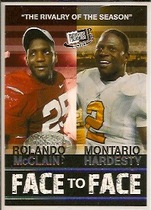 2010 Press Pass Portrait Edition Face To Face #FF17 Montario Hardesty|Rolando Mcclain