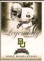 2008 Press Pass Legends Legendary Legacy #LL7 Mike Singletary