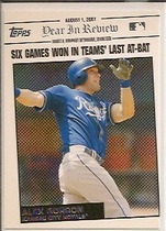 2008 Topps Update Year in Review #YR122 Alex Gordon