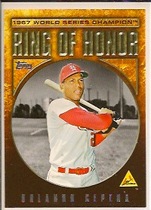2008 Topps Update Ring of Honor World Series Champions #RH-OC Orlando Cepeda