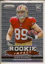 2013 Panini Prizm Rookie Impact #20 Vance Mcdonald