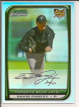 2008 Bowman Chrome Refractors #203 David Purcey