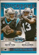 2014 Panini Contenders Touchdown Tandems #4 Cam Newton|Kelvin Benjamin