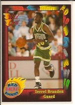 1991 Wild Card Rookies #10 Terrell Brandon
