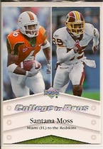 2007 Upper Deck College to Pros #NTN-SM Santana Moss