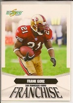 2007 Score Franchise #F-2 Frank Gore