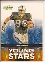 2008 Score Young Stars #YS-25 Zach Miller
