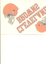 2008 Score Donruss Decals Tattoos #7 Cleveland Browns