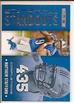 2013 Panini Rookies and Stars Statistical Standouts #2 Matthew Stafford