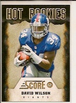 2012 Score Hot Rookies #11 David Wilson