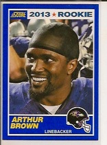 2013 Score Blue #338 Arthur Brown