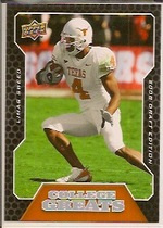 2008 Upper Deck Draft Edition College Greats #CG7 Limas Sweed