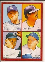 2009 Upper Deck Goudey 4-In-1 #35-5 Derek Jeter|Reggie Jackson|Whitey Ford|Yogi Berra