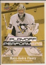 2009 Upper Deck Playoff Performers #PP8 Marc-Andre Fleury
