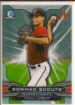 2015 Bowman Chrome Draft Scouts Fantasy Impact #BSI-YL Yoan Lopez