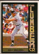 1992 Fleer Lumber Company #L6 Matt Williams