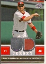 2008 Upper Deck Game Materials Series 2 #RZ Ryan Zimmerman