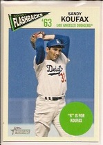 2012 Topps Heritage Baseball Flashbacks #SKO Sandy Koufax