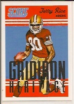 2015 Score Gridiron Heritage #25 Jerry Rice