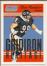2015 Score Gridiron Heritage #9 Dan Hampton