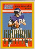 2015 Score Gridiron Heritage Gold #17 Fran Tarkenton