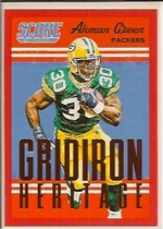 2015 Score Gridiron Heritage Red #11 Ahman Green